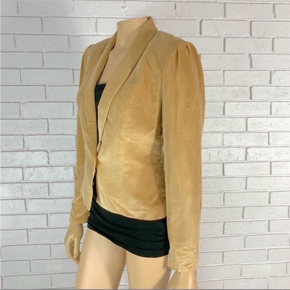 MJ Concepts Vintage Tan Women’s Blazer - Picture 3 of 5